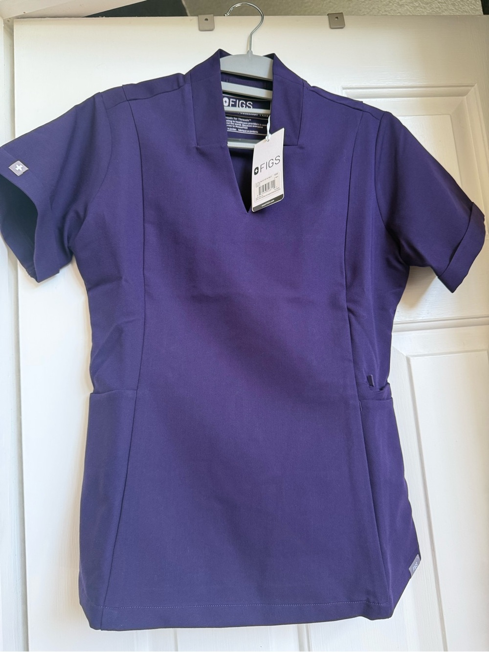 FIGS Purple Women's Scrub Top